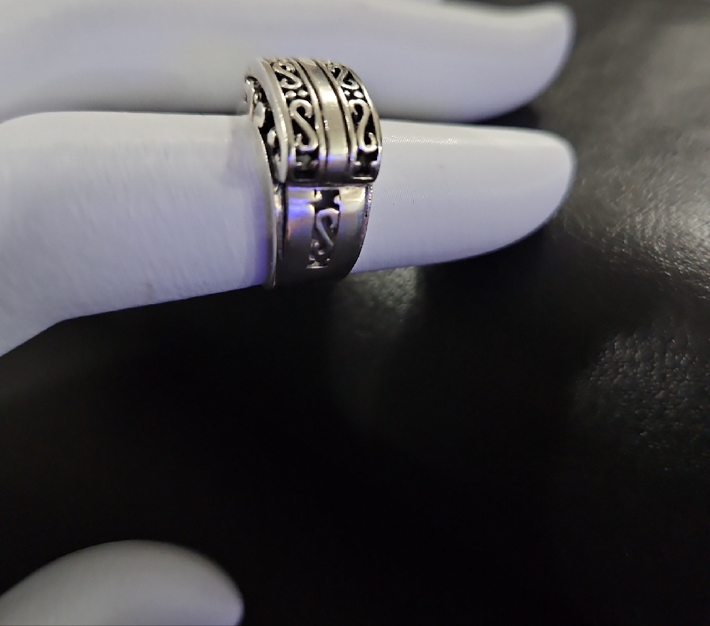 Solid 925 Ring S Pattern - image 5